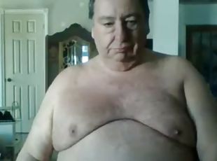 Grandfather cum on cam