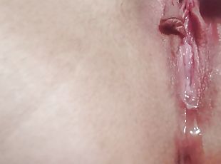 Up Close Throbbing Pussy Cum From Vibrator