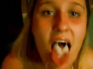 Big dick in cute girl mouth