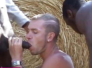 FrenchPorn.fr - Threesome in a wheat field