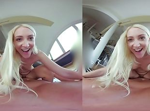 VR - Blonde teen embarks on anal journey
