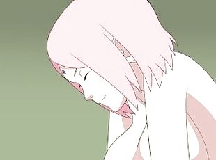 Sakura and Sasuke sex Naruto Young Kunoichi Hentai Anime Animation Blowjob tits pussy creampie cum