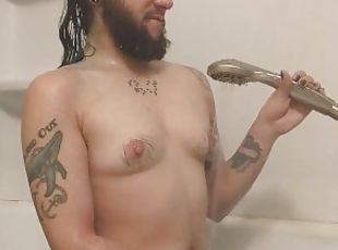 Trans Man Edges Himself With Shower Head