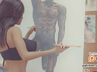 Hentai Artist Bangs Black Male Model