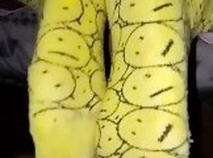 smelly yellow sockjob footjob