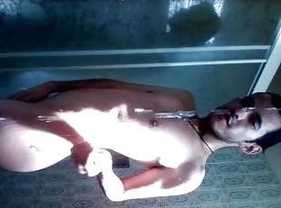 mandi, amateur, homoseksual, kolej, fetish, mandi-shower, solo, gay