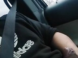 Grabbing dick while driving