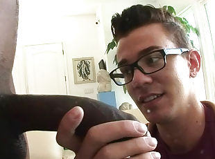 Hot teen Seth Roberts is getting chocolate cum