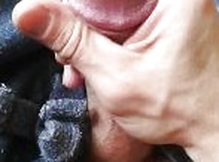 masturbation, giclée, amateur, ejaculation-sur-le-corps, énorme-bite, branlette, solo, bite