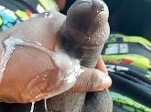 Sticky wet cum