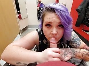 Dressing Room Blowjob