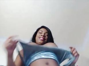 Cute busty ebony with the best boobs and ass