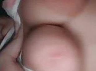 Natural breasts leaking from good fucking clip