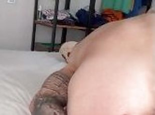 gay, dildo, solo, muschiulos, tatuaj