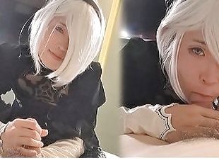 ?NieR:Automata? 2B Cosplay, Hentai Japanese Cosplayer Blowjob And Fuck Part.7