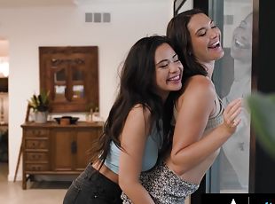 Caring Helps Heartbroken Bestie To Move On From Ex With Some Lesbian Love - Scarlett Alexis And Katrina Colt
