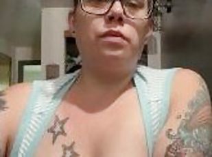 BBW stepmom milf wake and bake 420 JOI cum with me