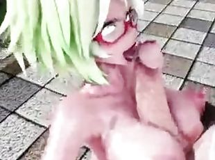 Futa Futanari Deepthroat, Titfuck and Anal Huge Cumshots 3D Hentai