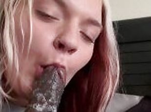 onani, amatør, blowjob, stor-pikk, interracial, handjob, kjæreste-girlfriend, blond, knulling-fucking, hvit