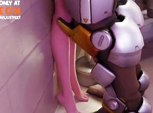 Ashe Tickle and Lickled by Brigitte Overwatch Tickling