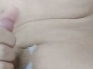 masturbating and cumming hot in the belly