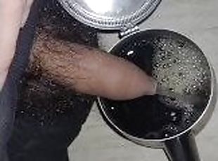 mandi, berambut, kencing, zakar-besar, homoseksual, merangsang-dengan-tangan, fetish, mandi-shower, solo, beruang