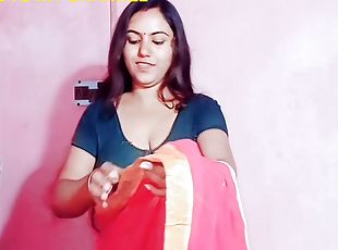 Bhabhi Removing Saree In Front Of Devar Big Boobs Deep Navel