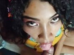 Katty Gets a Big Load of Cum down her throat - She swallows All my cum???? First time for video Porno