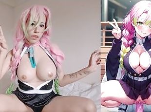 Recreando poses anime hentai uncensored de Mitsuri Demon Slayer con Nyauri1