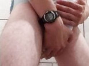 Diaper Masturbation In Public Washroom