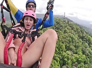 Wet And Messy Extreme Squirting While Paragliding 2 In Costa Rica 23 Min With Pretty Face