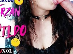 masturbation, orgasm, kvinnligt-sprut, avsugning, massage, dildo, djungel