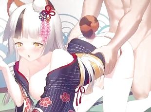 schoolgirl in stockings got creampied in her pantyhose  Hentai uncensored