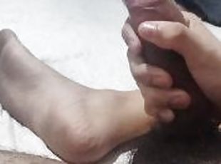 masturbating fast and cumming on the soles of my feet - do i need to shave?