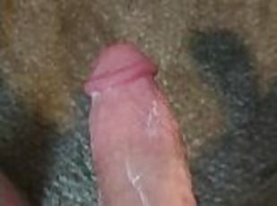 masturbation, orgasme, amateur, ejaculation-sur-le-corps, énorme-bite, branlette, secousses, bite