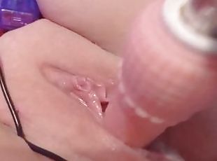 solo creamy fuck machine play female masturbation pov