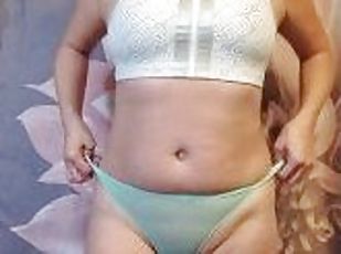 MILF SPORTS BRA TEAL GREEN PRETTY THONG