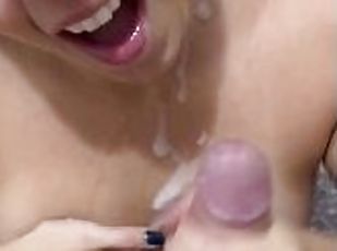 Cumshot cum in mount