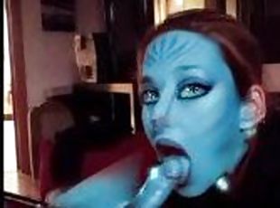 real avatar sucking a human cock