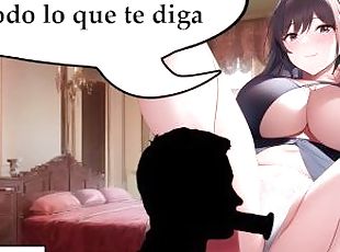 JOI futa, tu nueva ama tiene pene y quiere que se la chupes. En español.