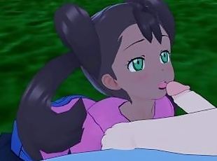 Shauna (Sana) and I have intense sex in the park at night. - Pokémon Hentai