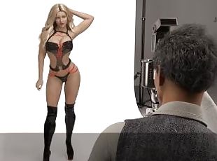 Project Myriam Gameplay #26 Blonde MILF Shows Off Her Sexy Body