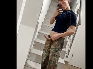 exército, masturbação, amador, gay, alemão, gozando, jovem18, excitante, europeia, loira